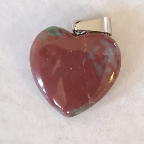 Jewelry - Red Obsidian Heart Pendant